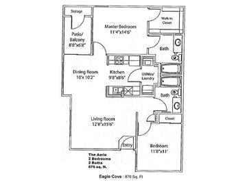 Two Bedroom/2 Bath