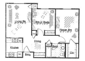 Two Bedroom/1 Bath