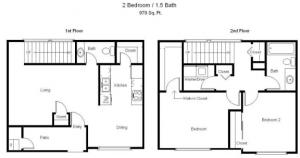 Two Bedroom / 1.5 Bath