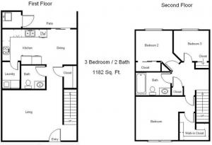 Three Bedroom / 2 Bath
