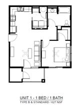 1 Bedroom 1 Bathroom 9