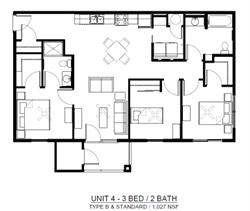 3 Bedroom 2 Bathroom 2